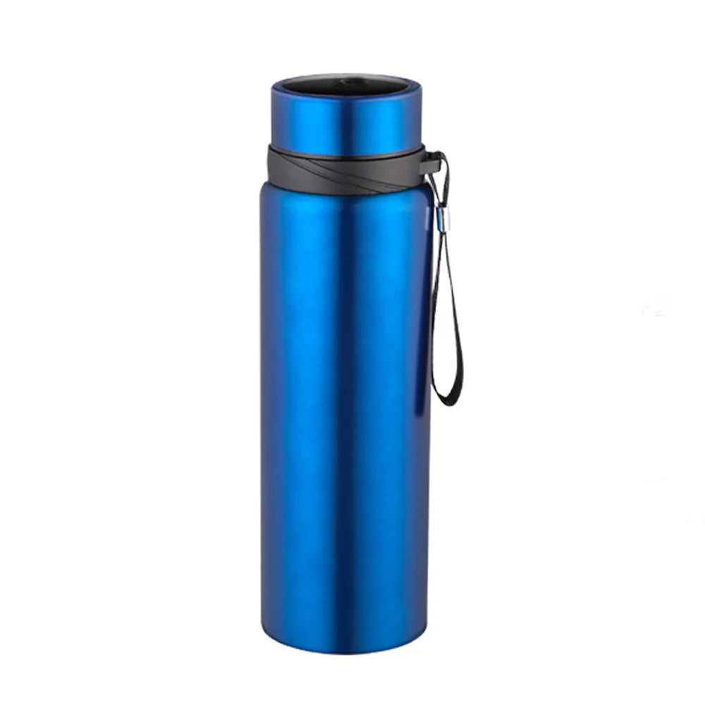 Botella de agua termo de 1 l, botella de agua fría y caliente para agua, té, café, termos, botella de acero inoxidable